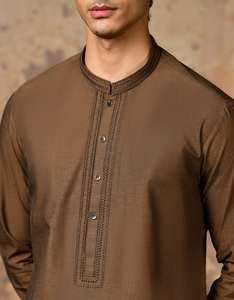 Costume Shalwar Kameez en coton respirant imprimé personnalisé confortable pour hommes best-seller OEM vêtements pour adultes - Product Image 2