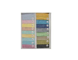 Venta al por mayor GOTS Check Gingham Fabric Ancho de ancho Lino francés Estilo liso Tejido para prendas Cojines Niños-para niñas - Product Image 3