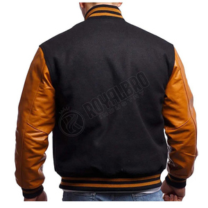 High Street Style Vestes Letterman universitaire de qualité supérieure Noms d'équipe personnalisés de haute qualité Logo brodé Position avant - Product Image 6