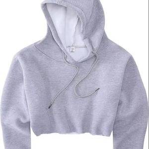 Sudadera con Capucha Corta de Invierno de Algodón 100% con Bordado Personalizado, Lentejuelas y Emblema, Cálida y Cómoda para Uso en Equipo - Product Image 1