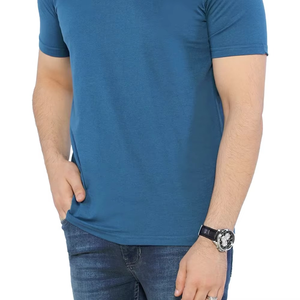 2025 sur mesure en gros T-shirts pour hommes avec un tissu de qualité supérieure séchage rapide respirant à manches courtes T-shirt avec logo personnalisé - Product Image 4