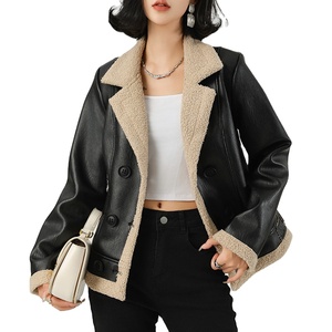 <b>Genuine</b> Lambskin <b>Leather</b> Casual Winter Wear Womens <b>genuine</b> <b>leather</b> <b>jacket</b> Womens Handmade Oversize <b>Jacket</b> - Product Image 2