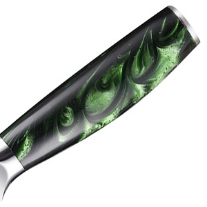 มีดเชฟดามัสกัสทำจากสแตนเลสใบมีดคมและด้ามจับเรซิน - Product Image 5