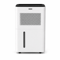 Déshumidificateur d'air commercial électrique 30L R290 à compresseur, en plastique, avec vidange automatique, écran tactile contrôlé par application, pour usage domestique et commercial