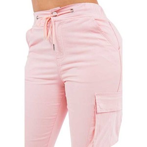Últimas señoras Joggers cintura media invierno Cargo pantalones secado rápido impermeable Material de lona transpirable cierre de cordón Casual para - Product Image 6