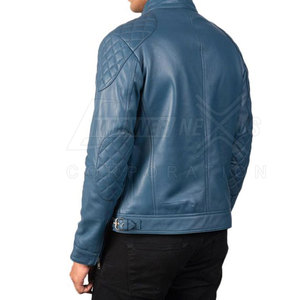 Veste en cuir pour hommes Automne hiver Veste en cuir pour hommes de meilleure qualité Veste en cuir véritable pour hommes - Product Image 3