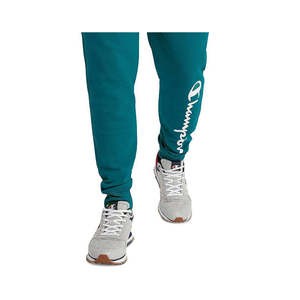 Pantaloni da jogging Champion da uomo in pile Powerblend con grafica, verdi, taglia XX-Large, 100% cotone, leggeri, personalizzabili con logo, lavaggio colorato - Product Image 3