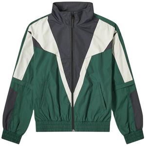 Chaquetas de nailon 100% con adornos elásticos y cremallera frontal cortavientos personalizados OEM para ropa de calle - Product Image 2