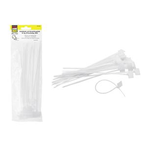 Paquete de 6 Bridas para Cables con Área para Etiquetas, Fáciles de Usar - Product Image 1