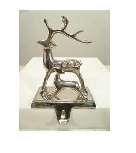 Porte bas de Noël tête de cerf argent brillant: Maison et Cuisine - Product Image 6