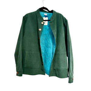 Chaqueta Reversible Impermeable de Pana para Hombre con Cuello Alto y Cierre de Cremallera - Product Image 1