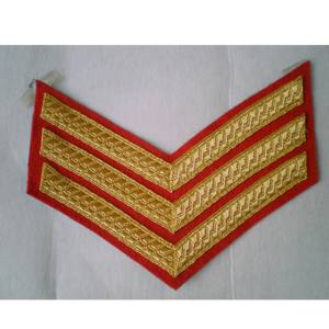 Usine en gros 2025 élégant personnalisé brodé Rectangle motif tissu sans nickel 2.5cm-9cm taille Patch Chevrons - Product Image 5