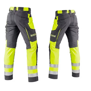 2025 personalizado su propia marca precio barato pantalón de seguridad trabajo poliéster algodón pantalones de seguridad trabajo reflectante para hombres - Product Image 2