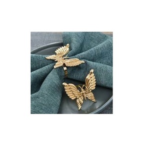 แหวนผ้าเช็ดปากทองเหลืองแหวนผ้าเช็ดปากสำหรับตกแต่ง - Product Image 4
