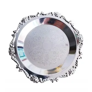 Jenis Superior bulat disesuaikan baja nirkarat logam nampan khusus desain untuk dinding dan dekorasi dapur