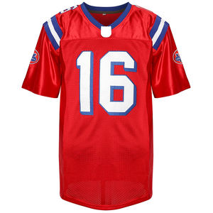 Maillot de football américain à col en V, 100% polyester, impression par sublimation, design personnalisé, maillot de football américain - Product Image 2