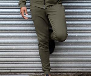 Conjunto de ropa deportiva informal para hombre y mujer, traje masculino de algodón con logotipo personalizado, OEM - Product Image 4