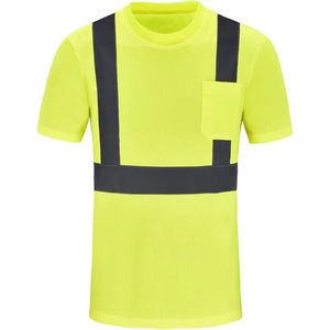T-shirt de sécurité réfléchissant haute visibilité avec tissu léger et respirant pour la sécurité et la construction - Product Image 1