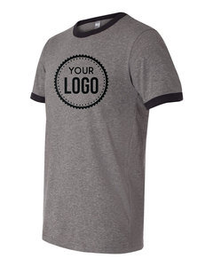 เสื้อเชิ้ตแขนสั้นสำหรับผู้ชายและผู้หญิงสำหรับแบรนด์เสื้อยืดผ้าฝ้าย100% ป้องกันริ้วรอยหลวมพอดีตัว3604 - Product Image 5