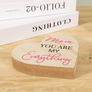 Ornement de table de fête des mères heureuse artisanat en bois meilleur <span class=keywords><strong>papa</strong></span> décorations en bois cadeaux de fête des pères heureux fournitures de fête - Product Image 4