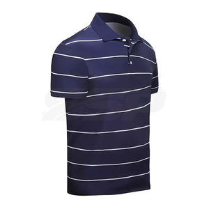 Polos con logotipo personalizado para hombre, camiseta Polo de poliéster lisa en blanco con bordado personalizado de golf informal de algodón de color sólido de talla grande - Product Image 3