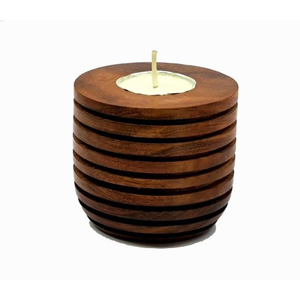 Industrial Quality Wood Candle Stand Use Home Hotel Decor Decor <b>Wooden</b> Candle <b>Holder</b> Customized Design Available - Product Image 5