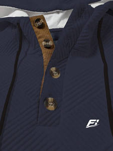 ชุดวอร์มผ้าฟลีซแบบยูนิเซ็กซ์ คอติดกระดุม พร้อมกางเกงจ็อกเกอร์ ขายส่ง รับผลิตแบบ OEM/ODM แบรนด์ส่วนตัว สำหรับธุรกิจ B2B - Product Image 4