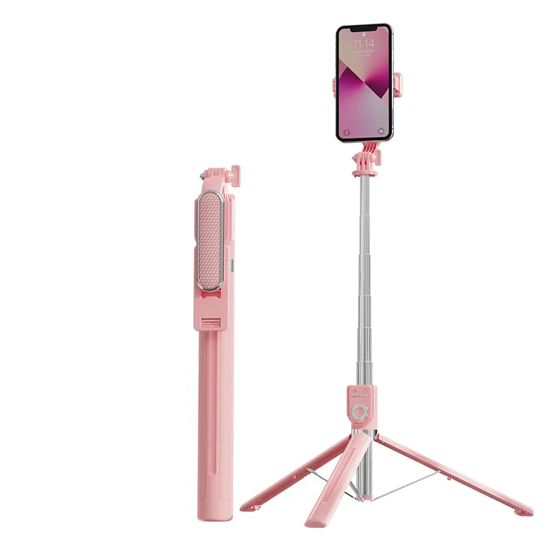 2022 new product P87-TC 1.3m 1.7m live broadcast stand integrated telescopic mobile phone selfie stick