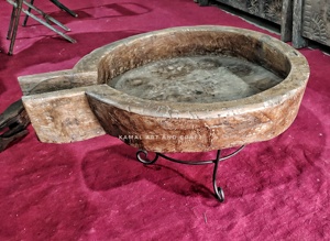 Table basse de luxe moderne faite à la main style art antique en bois vintage lourd pour décor de restaurant ou d'hôtel à la maison - Product Image 2