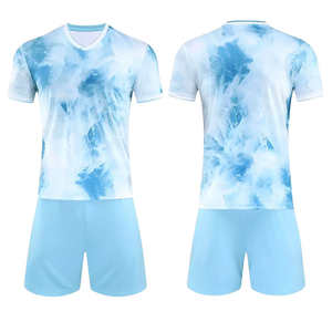 Uniformes de Fútbol Personalizados de Alta Calidad, Diseño Personalizado, Poliéster/Algodón, Ligeros, Manga Corta, Transpirables - Product Image 1