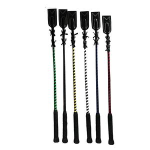 Fouets d'équitation en cuir de haute qualité fabriqués en Inde, 27 pouces, options personnalisables - Product Image 1