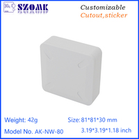 Boîtier intelligent de haute qualité pour la maison, en plastique ABS personnalisé avec indice de protection IP54 pour commutateur intelligent, routeur, boîtier TV, coque d'appareil IoT