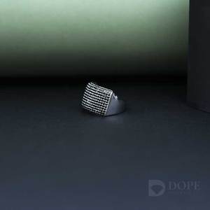 Bague tendance en acier inoxydable avec diamant Moissanite certifié IGI, création de laboratoire, design unisexe, plaqué or 14 carats, pour les fêtes et le quotidien - Product Image 5