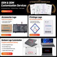 Logo Kustom Laptop Bisnis Tipis Baru 15.6 Inci Intel I5 8250U Windows 10/11 RAM 8/16/32GB & SSD NGFF 128GB~1TB 3 Port USB