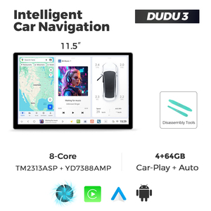MEKEDE EU STOCK DUDU6 DUDU7 Version personnalisée Autoradio universel Lecteur DVD Prise en charge 4G LTE Emplacement pour carte externe + Wi-Fi 5G - Product Image 4
