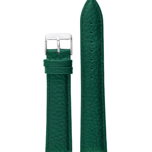 Unisex 205 Green Luxury <b>Leather</b> Smartwatch Band Stainless Steel Buckle Soft Adjustable Watch Strap Watch Bands Watch Part - Product Image 1