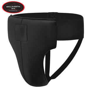 En color negro Pu cuero logotipo personalizado impresión nueva llegada producto adulto boxeo ingle guardia por ABDULLAH artes marciales - Product Image 3