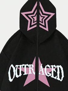 Op maat gemaakte heren winter hoodie met rits, volledig op maat bedrukt, effen, ademend katoenen fleece, sneldrogend, hoge kwaliteit streetwear, lange mouwen - Product Image 6