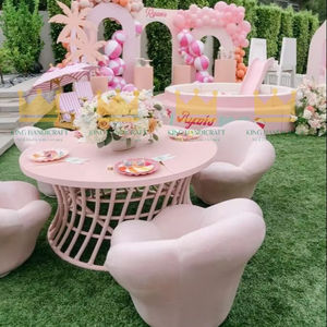 Juego de Mesa y Sillas Redondas Modernas y Duraderas para Niños, Muebles Coloridos para Exteriores, Parques, Salas de Juego, Fiestas de Cumpleaños y Hoteles - Product Image 1