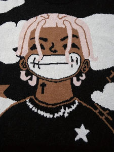 Sweat-shirt pour hommes, pull-over en molleton de coton chaud et élégant, broderie personnalisée, vêtements de qualité supérieure adaptés au sport et à la mode hivernale - Product Image 5