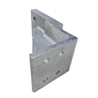 Support en tôle sur mesure en acier galvanisé à chaud ou aluminium, découpe laser, soudage, pliage OEM, composant de support