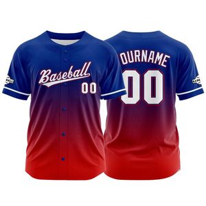 Ensemble d'uniformes de baseball en gros pas cher, maillot de sport pour les fans, chemise pour adultes, vêtements de sport pour le baseball, le softball, nom et numéro d'équipe privés - Product Image 3