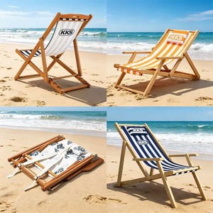 <span class=keywords><strong>Sedia</strong></span> da Spiaggia Pieghevole in <span class=keywords><strong>Legno</strong></span> e Tessuto Personalizzabile con Logo, Disponibile in Nero, Verde, Rosso, Giallo e Bianco, per Campeggio e Bar - Product Image 3