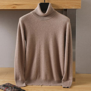 Suéter de Cuello Alto de Punto Grueso para Hombre, Jersey de Invierno para Clima Frío - Product Image 1