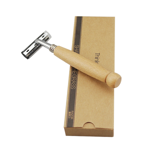 Ensemble de rasage avec boîte en bois Kit de rasage Coffret cadeau pour homme avec support de rasage, bol à brosse et rasoir de sécurité - Product Image 5
