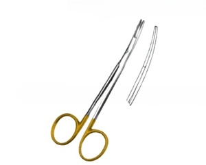 Tijera Ragnell TC curvada 12cm Acero inoxidable plata personalizada con color dorado tijera quirúrgica Ragnell - Product Image 6