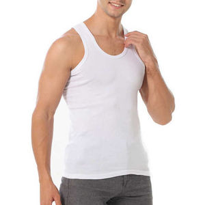 Débardeur d'été sans manches à rayures pour hommes, chemises de musculation en coton respirant pour hommes - Product Image 4