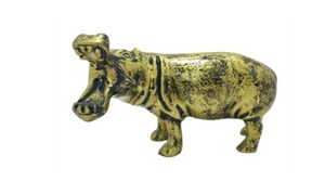 Estatua de aluminio de rinoceronte geométrico abstracto moderno personalizable Art Deco esculturas de interior decoración del hogar figurita de mesa - Product Image 4