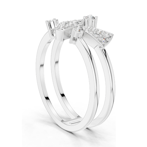 Elegante Anillo de Compromiso con Diamante Cultivado en Laboratorio, 0.28 CT Total, Claridad VVS-VS EF, Oro de 18KT/14KT/10KT y Plata de Ley 925 con Engaste Pavé - Product Image 5