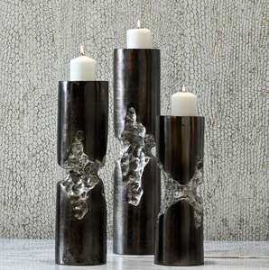 Bougeoir professionnel chic en fer et bois pour décorer la maison festive hôtel restaurant décoration de table de mariage bonne qualité - Product Image 3